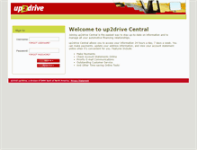 Tablet Screenshot of central.up2drive.com